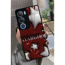 Snacase  Vivo Y19S Uyumlu Star Girl Tasarımlı Parlak Silikon Kılıf