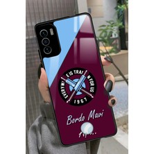 Snacase Reeder S19 Max Pro S Uyumlu Bordo Mavi Aşk Yazılı Parlak Silikon Kılıf