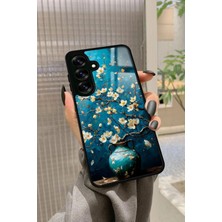 Snacase  Samsung Galaxy S25 Uyumlu Van Gogh Mavi Ağaç Tablo Tasarımlı Parlak Silikon Kılıf