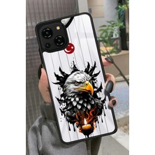 Snacase Reeder S23 Pro Max Uyumlu Kartal Tasarımlı Parlak Silikon Kılıf
