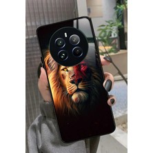 Snacase Realme 12 Uyumlu Aslan Tasarımlı Parlak Silikon Kılıf