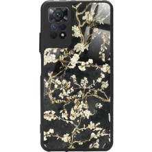 Snacase  Xiaomi Redmi Note 11 Pro Uyumlu Van Gogh Siyah Ağaç Tablo Tasarımlı Parlak Silikon Kılıf