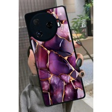 Snacase Tecno Camon 30 Pro Uyumlu Pembe Çiçek Tasarımlı Parlak Silikon Kılıf