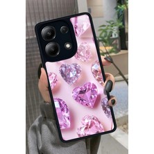 Snacase  Xiaomi Redmi Note 13 Pro 4g Uyumlu Simli Taş Tasarımlı Parlak Silikon Kılıf