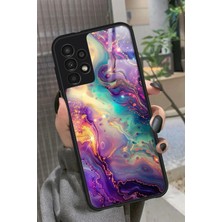 Snacase  Samsung Galaxy A13 Uyumlu Karışık Mermer Tasarımlı Parlak Silikon Kılıf