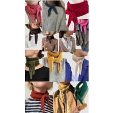 Happy Handmade Viral Pamuklu Kruvasan ATKI/1.20CM Mini Atkı/kruvasan Atkı/sophie Scarf/trend Atkı/atkı/hediyelik
