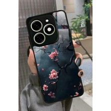 Snacase  Infınıx Smart 8 Pro Uyumlu Van Gogh Ağaç Tablosu Tasarımlı Parlak Silikon Kılıf