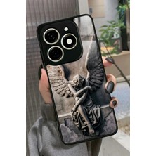 Snacase Tecno Spark 20 - 20C Uyumlu O Harfi Yazılı Parlak Silikon Kılıf