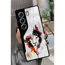 Snacase Tecno Camon 40 Uyumlu Beyaz Sanat Tasarımlı Parlak Silikon Kılıf
