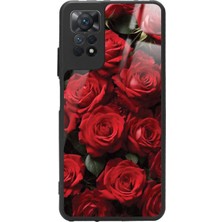 Snacase  Xiaomi Redmi Note 11 Pro Uyumlu Gül Tasarımlı Parlak Silikon Kılıf