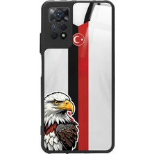 Snacase  Xiaomi Redmi Note 11 Pro Uyumlu Kartal Tasarımlı Parlak Silikon Kılıf