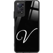 Snacase  Xiaomi Redmi Note 11 Pro Uyumlu V Harfi Yazılı Parlak Silikon Kılıf