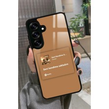 Snacase  Samsung Galaxy A16 Uyumlu Şarkı Sözü Tasarımlı Parlak Silikon Kılıf