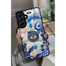 Snacase  Samsung Galaxy A26 Uyumlu Nazar Boncuğu Tasarımlı Parlak Silikon Kılıf