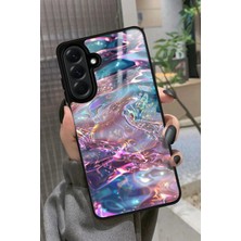 Snacase  Samsung Galaxy A26 Uyumlu Simli Dalga Tasarımlı Parlak Silikon Kılıf