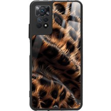 Snacase  Xiaomi Redmi Note 11 Pro Uyumlu Kahverengi Leopar Tasarımlı Parlak Silikon Kılıf