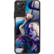 Snacase  Xiaomi Redmi Note 11 Pro Uyumlu Karışık Mermer Tasarımlı Parlak Silikon Kılıf