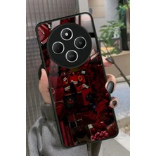 Snacase  Xiaomi Redmi 14C Uyumlu Bordo Poster Tasarımlı Parlak Silikon Kılıf