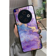 Snacase Tecno Spark 30C Uyumlu Pembe Çiçek Tasarımlı Parlak Silikon Kılıf