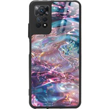 Snacase  Xiaomi Redmi Note 11 Pro Uyumlu Simli Dalga Tasarımlı Parlak Silikon Kılıf