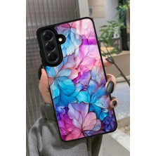 Snacase  Samsung Galaxy A26 Uyumlu Pembe Çiçek Tasarımlı Parlak Silikon Kılıf