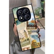 Snacase  Xiaomi Redmi Note 14 Pro 4g Uyumlu Travel Tasarımlı Parlak Silikon Kılıf