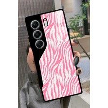 Snacase Tecno Camon 40 Uyumlu Simli Taş Tasarımlı Parlak Silikon Kılıf