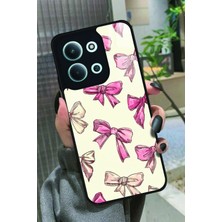 Snacase  Xiaomi Redmi 15C Uyumlu Pembe Kurdele Tasarımlı Parlak Silikon Kılıf