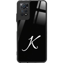 Snacase  Xiaomi Redmi Note 11 Pro Uyumlu K Harfi Yazılı Parlak Silikon Kılıf