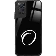 Snacase  Xiaomi Redmi Note 11 Pro Uyumlu O Harfi Yazılı Parlak Silikon Kılıf