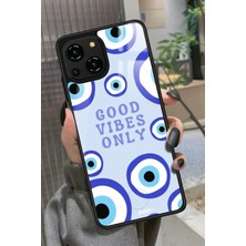 Snacase Reeder S23 Pro Max Uyumlu Motivasyonlu Nazar Boncuğu Tasarımlı Parlak Silikon Kılıf