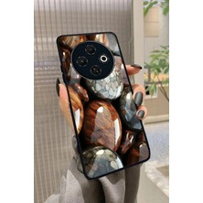 Snacase Tecno Spark 30C Uyumlu Kırmızı Ağaç Tablosu Tasarımlı Parlak Silikon Kılıf