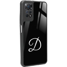 Snacase  Xiaomi Redmi Note 11 Pro Uyumlu D Harfi Yazılı Parlak Silikon Kılıf