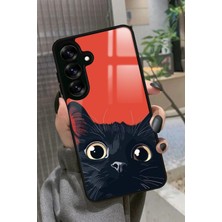 Snacase  Samsung Galaxy A16 Uyumlu Kedi Tasarımlı Parlak Silikon Kılıf