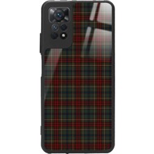 Snacase  Xiaomi Redmi Note 11 Pro Uyumlu Bordo Kare Tasarımlı Parlak Silikon Kılıf