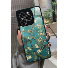 Snacase Reeder S919 Uyumlu Van Gogh Yeşil Ağaç Tablo Tasarımlı Parlak Silikon Kılıf