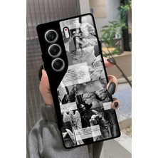 Snacase Tecno Camon 40 Uyumlu Mor Mermer Tasarımlı Parlak Silikon Kılıf