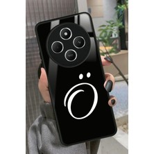 Snacase  Xiaomi Redmi 14C Uyumlu O Harfi Yazılı Parlak Silikon Kılıf