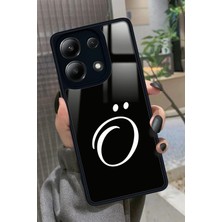 Snacase  Xiaomi Redmi Note 13 Pro 4g Uyumlu O Harfi Yazılı Parlak Silikon Kılıf