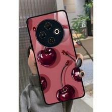 Snacase Tecno Spark 30C Uyumlu Mavi Kelebek Tasarımlı Parlak Silikon Kılıf