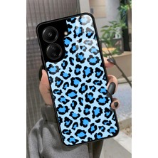 Snacase  Xiaomi Redmi 13C Uyumlu Mavi Leopar Tasarımlı Parlak Silikon Kılıf