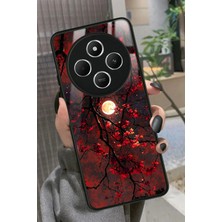 Snacase  Xiaomi Redmi 14C Uyumlu Kırmızı Manzara Tasarımlı Parlak Silikon Kılıf