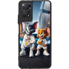 Snacase  Xiaomi Redmi Note 11 Pro Uyumlu Tom And Jerry Tasarımlı Parlak Silikon Kılıf