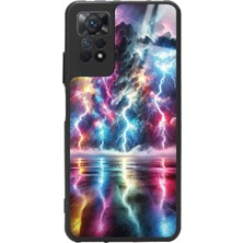 Snacase  Xiaomi Redmi Note 11 Pro Uyumlu Renkli Şimşek Tasarımlı Glossy Silikon Kılıf