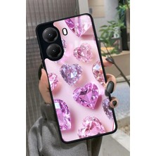 Snacase Xiaomi Poco X7 Pro Uyumlu Simli Taş Tasarımlı Parlak Silikon Kılıf