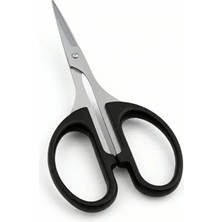 Usin 10 cm Paslanmaz Çelik Ince Ağızlı Kaş Burun Kulak Bıyık Tüy Kıl Saç Sakal Kesme Düzeltme Makası