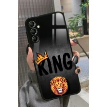 Snacase  Samsung Galaxy A34 Uyumlu Aslan - King Tasarımlı Parlak Silikon Kılıf