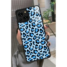 Snacase Reeder S23 Pro Max Uyumlu Mavi Leopar Tasarımlı Parlak Silikon Kılıf