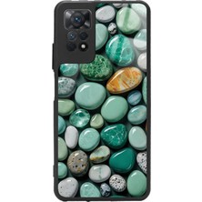 Snacase  Xiaomi Redmi Note 11 Pro Uyumlu Yeşil Taş Tasarımlı Parlak Silikon Kılıf