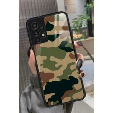 Snacase  Samsung Galaxy A52 Uyumlu Kamuflaj Tasarımlı Parlak Silikon Kılıf